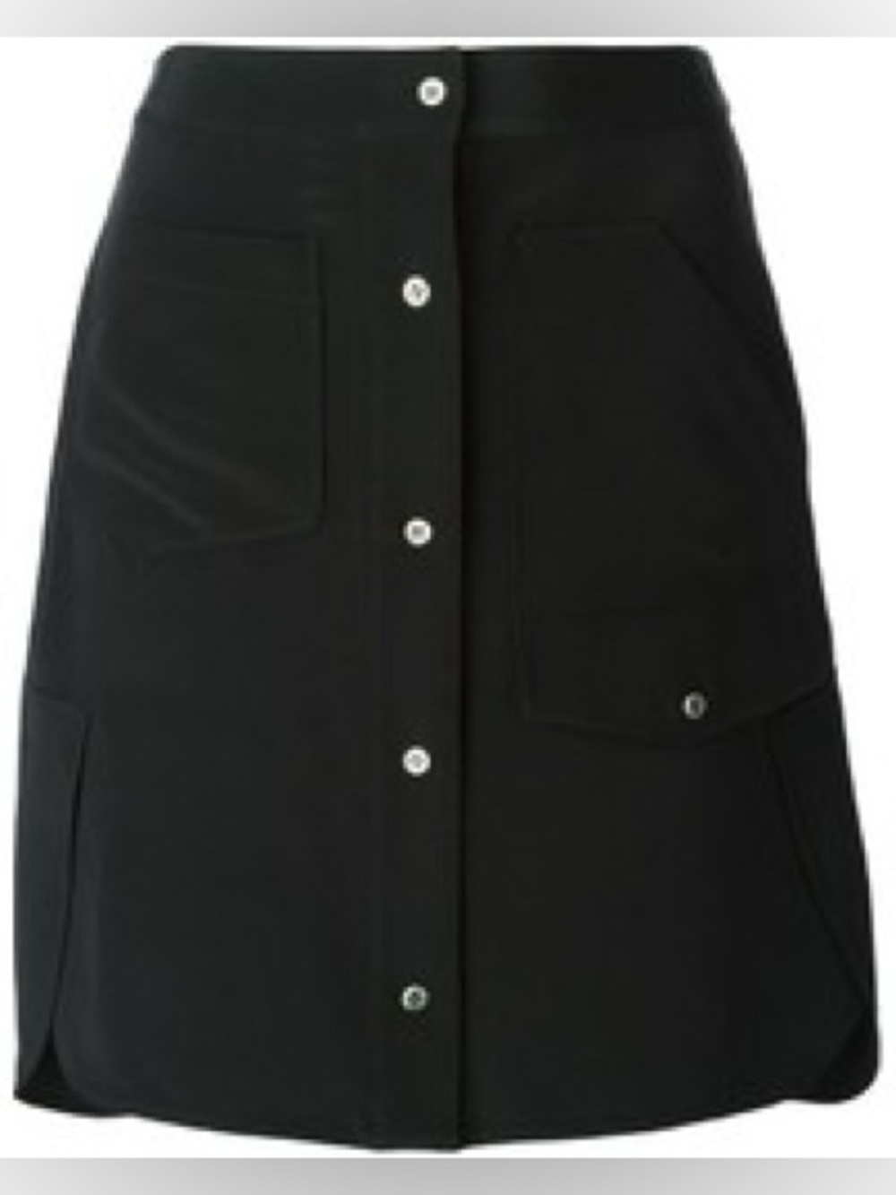 Alexander Wang Black Button-Front Skirt